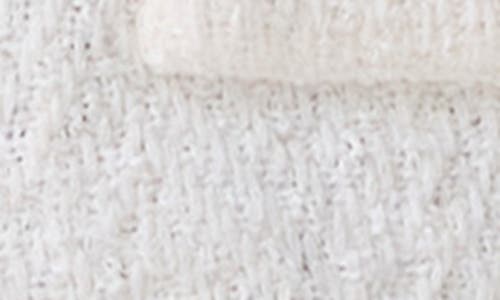 Nic + Zoe Nic+zoe Petite Subtle Stripe Fringe Mix Knit Jacket In Cream Multi