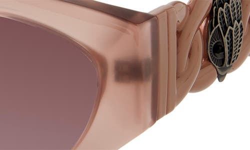 Kurt Geiger London 51mm Round Sunglasses In Milky Sand