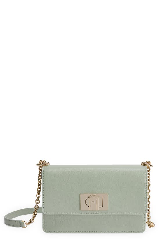 Furla 1927 Mini Leather Crossbody Bag In Felce