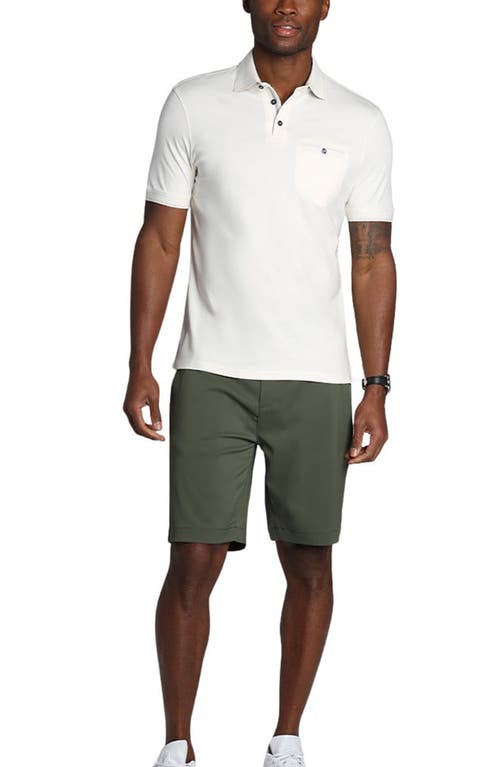 Jachs Carlyle Luxe Interlock Polo In White