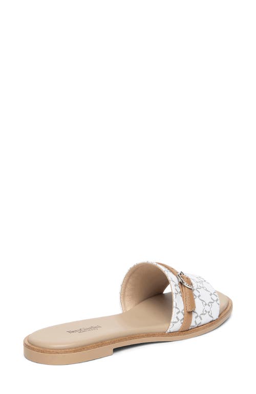 Shop Nerogiardini Logo Slide Sandal In White