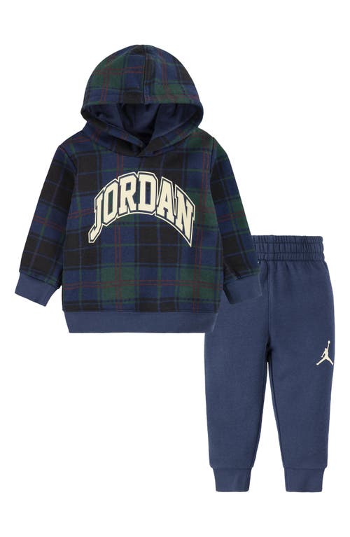 JORDAN JORDAN HOLIDAY ESSENTIAL PLAID HOODIE & JOGGERS SET 