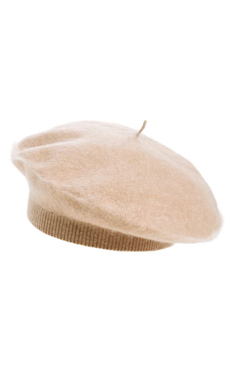 Nordstrom Brushed Cashmere Beret In Neutral