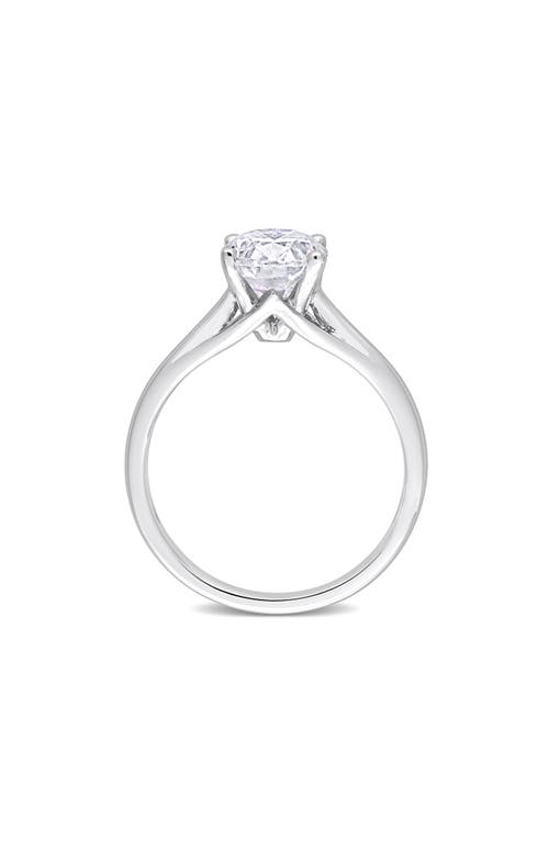 Delmar Oval Cut Lab-created Moissanite Ring In White