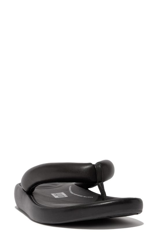 Fitflop Iqushion D-luxe Flip Flop In Black