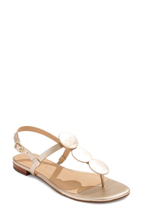 Theory Slingback Wedge in Metallic Leather - ShopStyle Flats