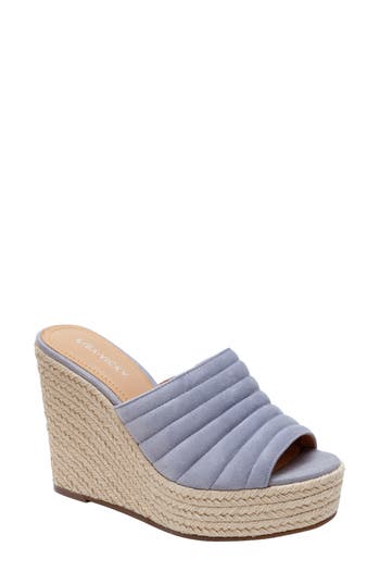 Shop Lisa Vicky Gogo Platform Wedge Sandal In Lavender