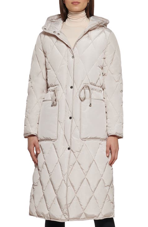 Topshop reversible long-line padded trench coat in sage