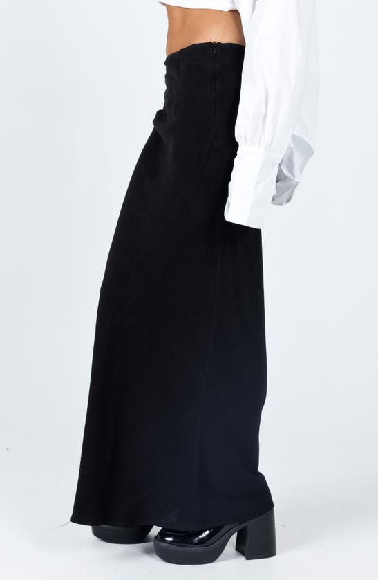Shop Princess Polly Jodie Maxi Skirt In Black