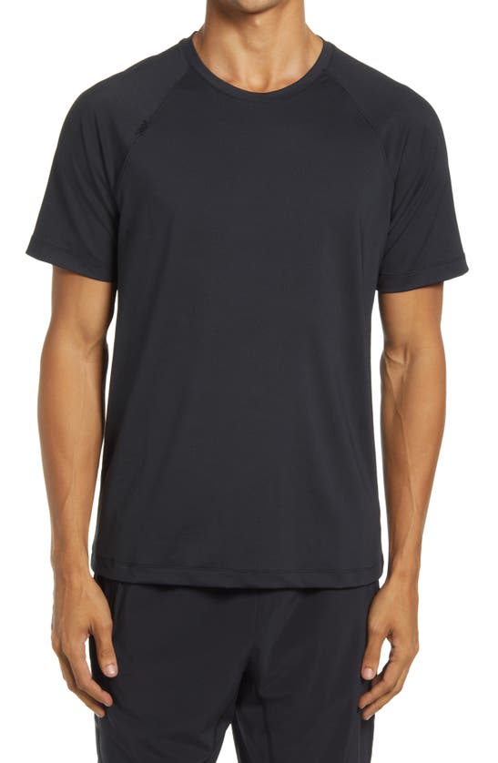 Rhone Reign Short Sleeve T-shirt In Jet Black