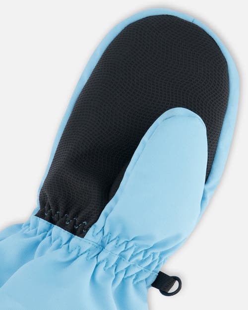 Deux Par Deux Little Kids Unisex Solid Mittens Air Blue In Air Blue