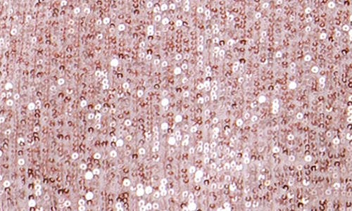 Endless Rose Sequins Baby Doll Top With Mesh In Pink