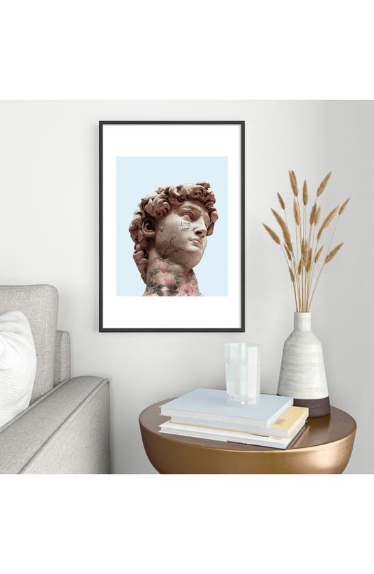 Deny Designs David Loves Art Framed Art Print In Blue