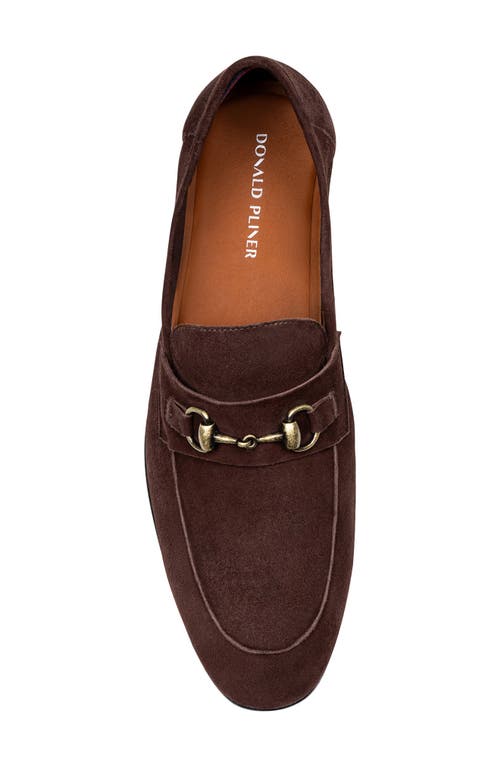 Donald Pliner Bit Loafer In Chocolate