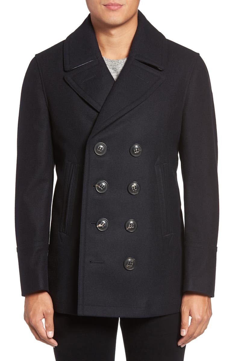 Burberry Brit 'Kirkham' Wool & Cashmere Peacoat | Nordstrom