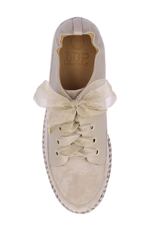 L'amour Des Pieds Zaina Platform Sneaker In Platino