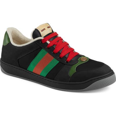 Gucci Screener Low Top Sneaker, Black
