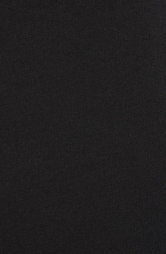 Moncler Cotton Fleece Half Zip Sweatshirt In Black
