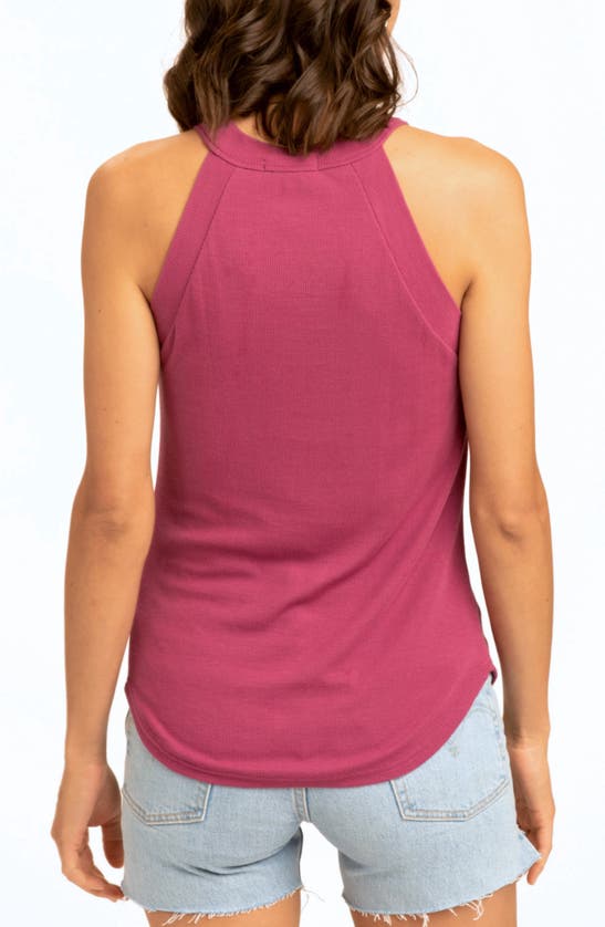 Shop Threads 4 Thought Maresia Feather Ribbed Tank In Nightshade