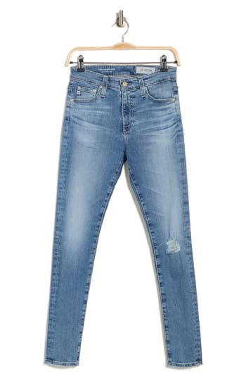 AG AG FARRAH MID RISE SKINNY ANKLE JEANS 