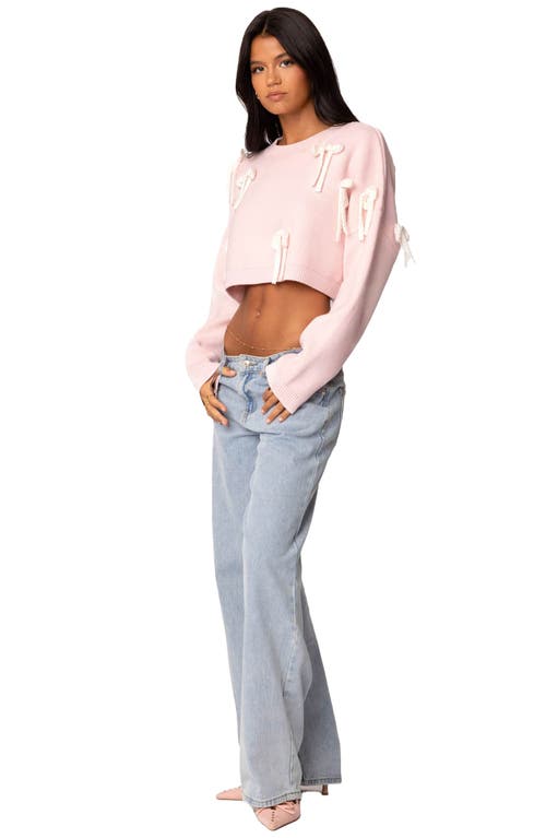 EDIKTED EDIKTED BOW CROP SWEATER