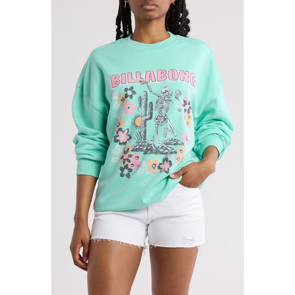 Billabong Boyfriends Back Sweatshirt In Spearmint