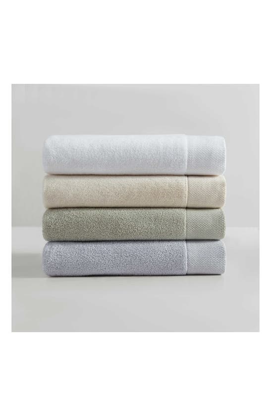 Shop Calvin Klein Entwine 3-piece Towel Set In Pastel Blue