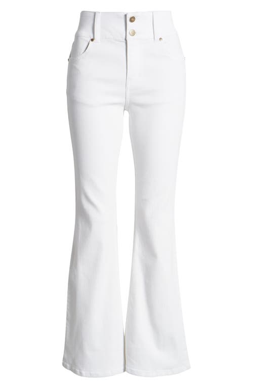 Fit & Lift High Waist Flare Jeans in White