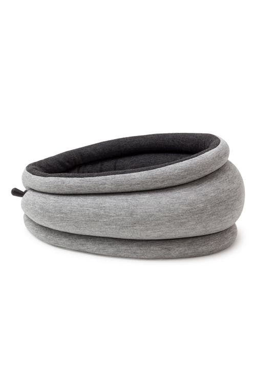 Ostrichpillow Light Reversible Travel Pillow in Midnight Grey at Nordstrom
