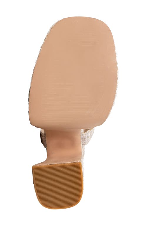 CHASE & CHLOE CHASE AND CHLOE TWEED PLATFORM SANDAL