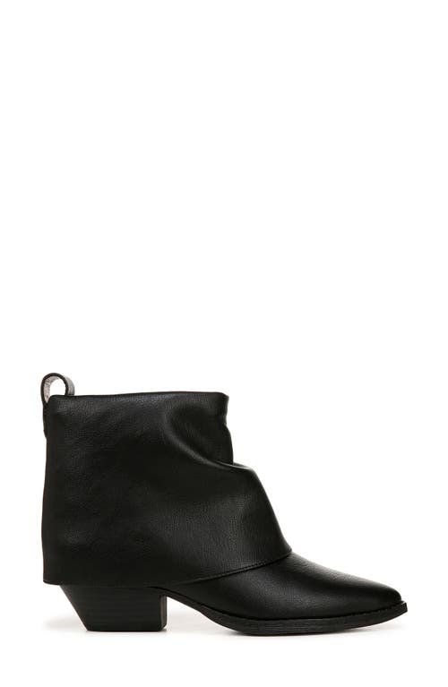 Zodiac Malina Snake Embossed Western Bootie In Black