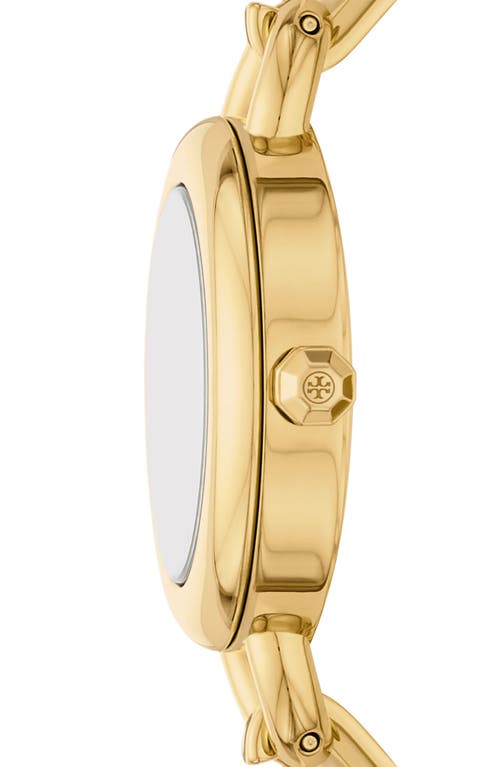 Shop Tory Burch The Kira Clover Bangle Watch Set In Gold