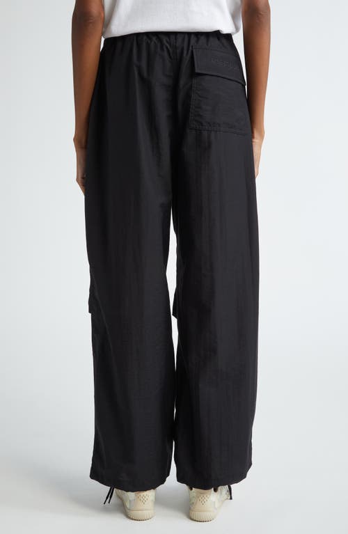 Acne Studios Drawstring Wide-leg Trousers In Black
