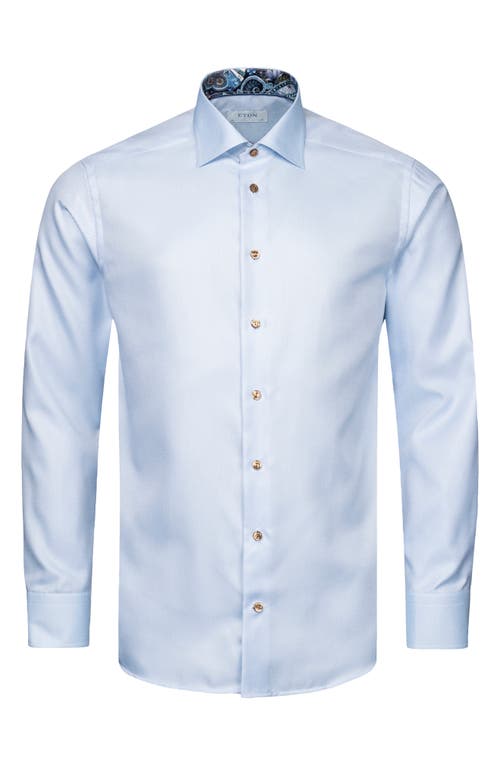 ETON ETON SLIM FIT SOLID TWILL DRESS SHIRT