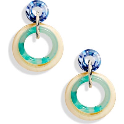 Lele Sadoughi Double Ring Hoop Earrings