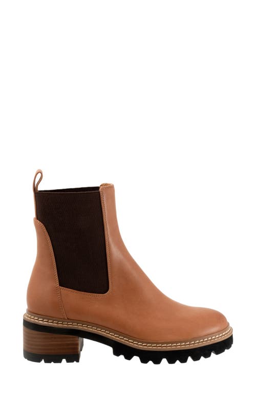 Shop Eos Footwear Linear Chelsea Boot In Brandy