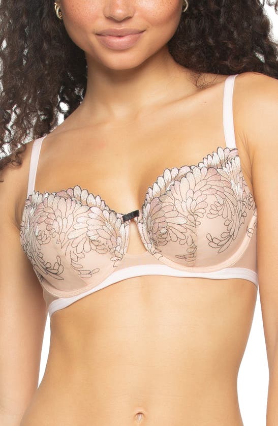 Felina Aura Underwire Contour Demi Bra In Prosecco Pink