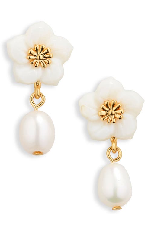 Madewell Freshwater Pearl Statement Drop Earrings in Gold/freshwater Pearl at Nordstrom