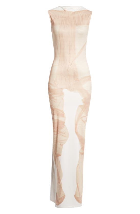 Shop Acne Studios X Katerina Jebb Emati Sleeveless Maxi Dress In White/ Beige