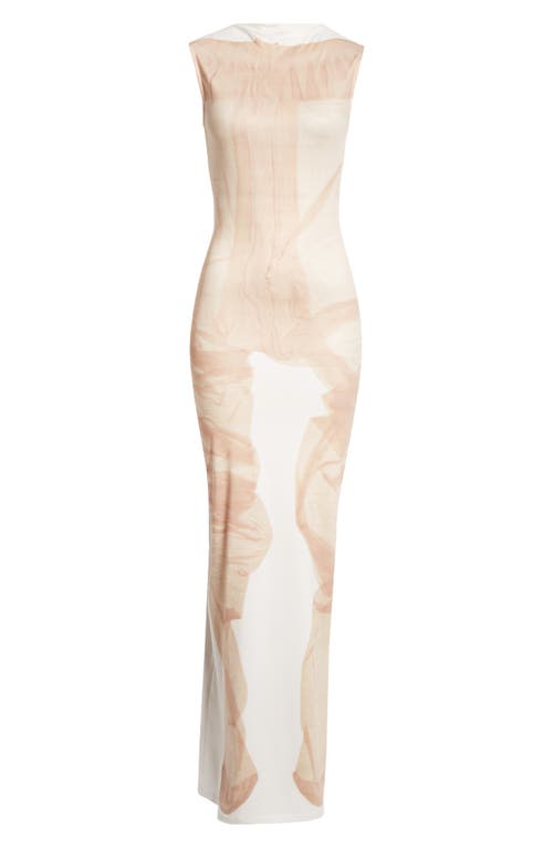 Shop Acne Studios X Katerina Jebb Emati Sleeveless Maxi Dress In White/beige