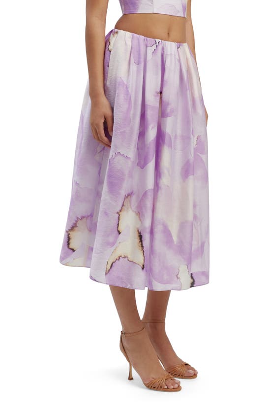 Shop Bardot Leia Floral Midi Skirt In Lavender Floral