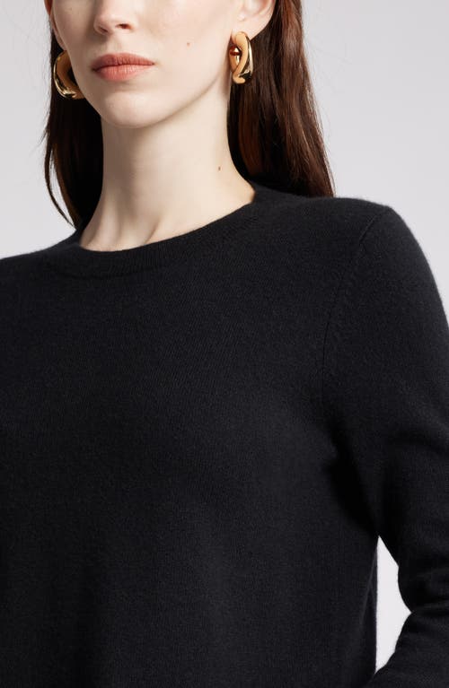 Nordstrom Crewneck Cashmere Sweater In Black Rock