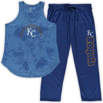 CONCEPTS SPORT Women's Concepts Sport Royal Kansas City Royals Plus Size  Jersey Tank Top & Pants Sleep Set