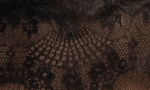 Mapalé Mapale Underwire Sheer Mesh & Lace Babydoll & Crotchless Briefs Set In Black