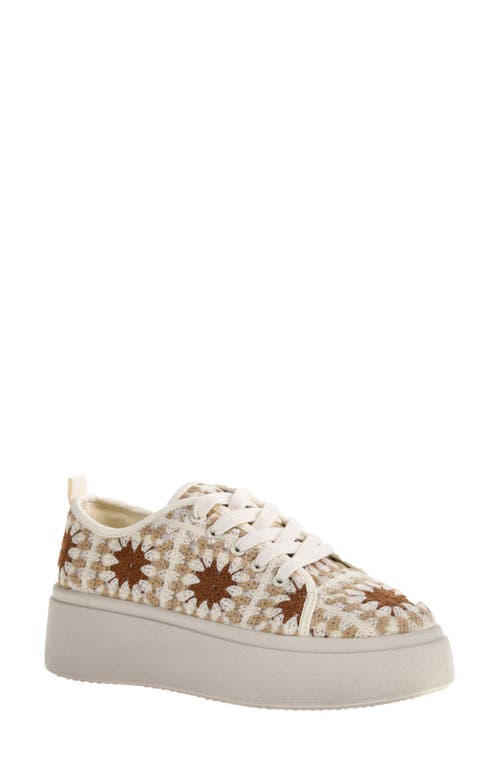 Shop Dirty Laundry Rambling Crochet Platform Sneaker In Cream Multi