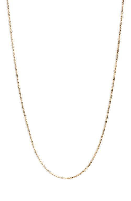 Bony Levy Liora 14K Gold Box Chain Necklace in 14K Yellow Gold at Nordstrom, Size 18