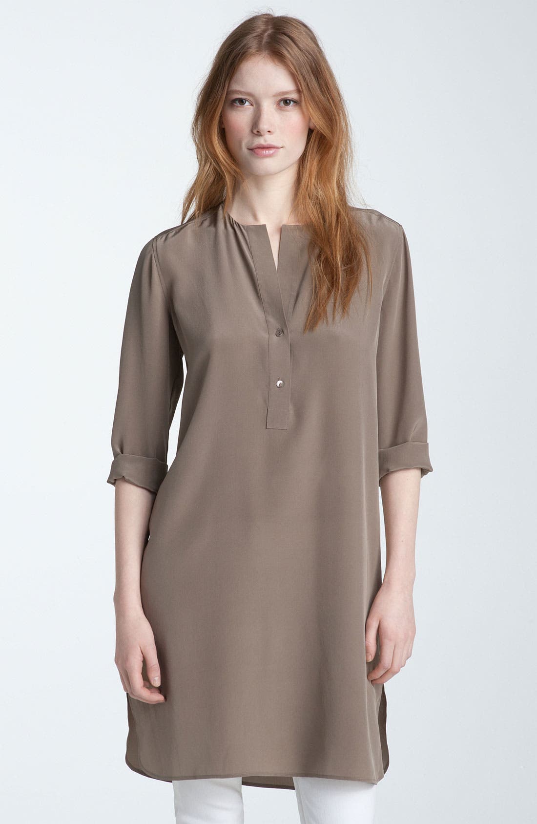 vince silk tunic dress
