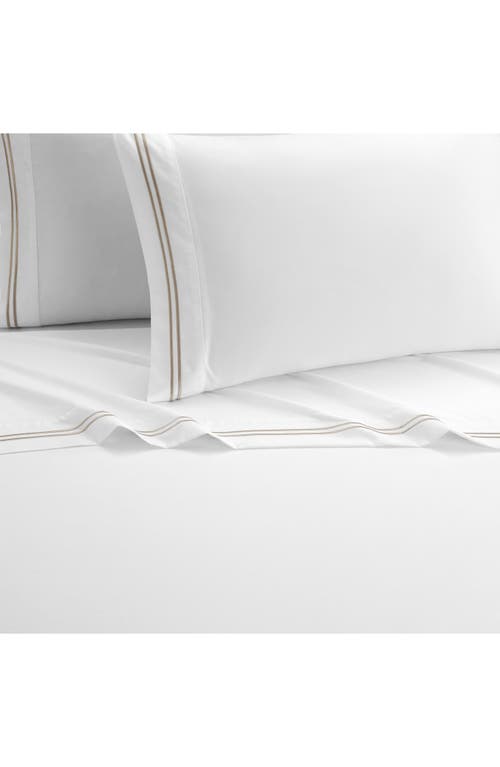 Shop Chic Chandreah 4-piece Sheet Set In White/taupe