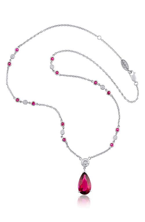 Mindi Mond Icon Diamond By The Yard Pendant Necklace In Platinum/diamond/stone