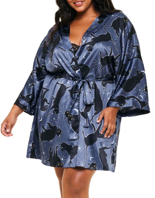 Shop Adore Me Izabella Robe In Convo Blue